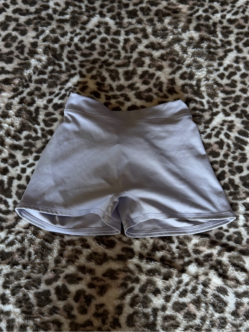 Lavender Sommer Ray Collection Crossover Waist Workout Shorts- Size Small